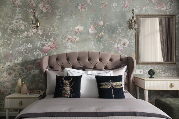 Фотография: Спальня в стиле Классический, Современный, Квартира, Проект дня, Москва, Сталинка, 2 комнаты, 60-90 метров, Сокольники – фото на INMYROOM