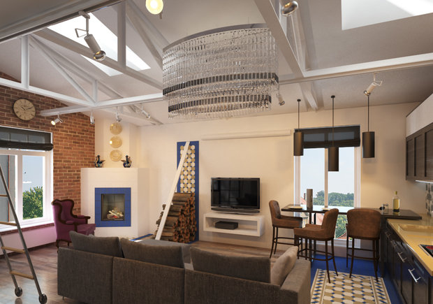 Фото из портфолио Пентхаус на Чистых прудах – фотографии дизайна интерьеров на INMYROOM