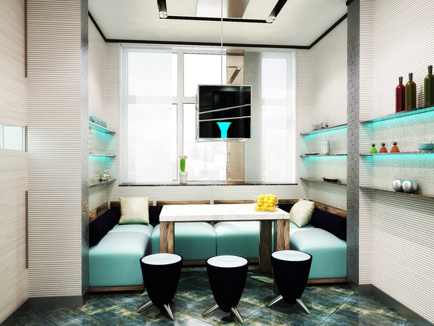 Фото из портфолио Концепт-идея интерьеров пентхауса – фотографии дизайна интерьеров на INMYROOM