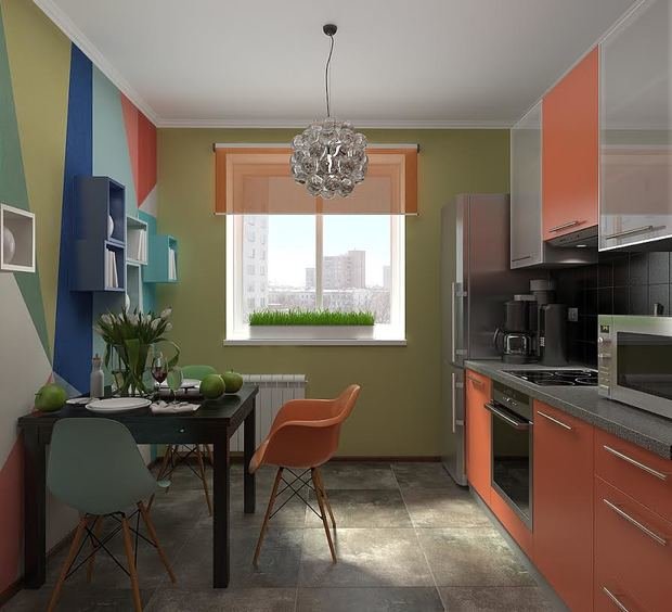 Фото из портфолио Квартира по мотивам картины Ван Гога. Можайское шоссе  – фотографии дизайна интерьеров на INMYROOM