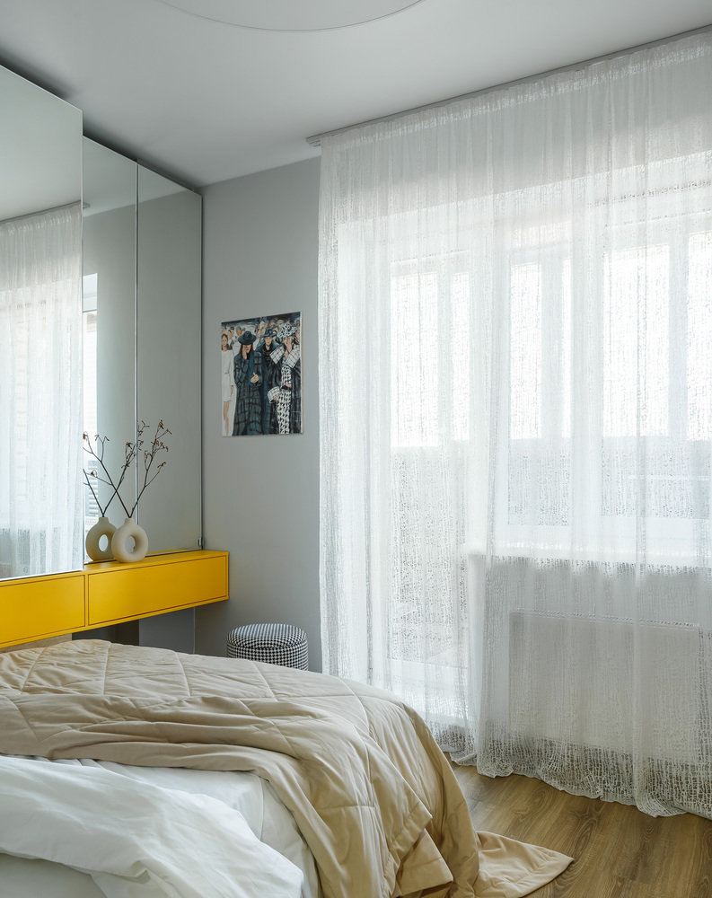 Фотография: Спальня в стиле Современный, Квартира, Проект недели, Челябинск, 3 комнаты, 40-60 метров, Юлия Танцирева – фото на INMYROOM