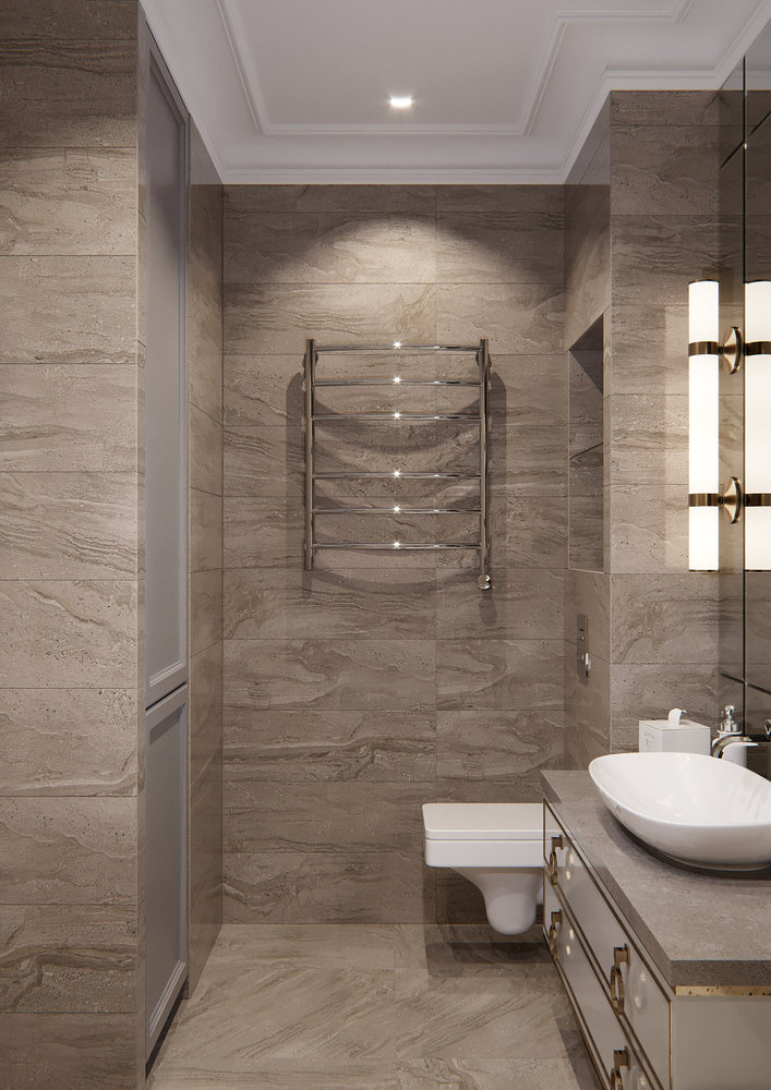 Фотография: Ванная в стиле Современный, Эклектика, Квартира, Проект недели, Московская область, 2 комнаты, 60-90 метров, Монолитно-кирпичный, Павел Науменко – фото на INMYROOM Фотография: Ванная в стиле Современный, Эклектика, Квартира, Проект недели, Московская область, 2 комнаты, 60-90 метров, Монолитно-кирпичный, Павел Науменко – фото на INMYROOM