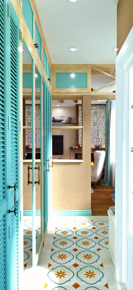 Фотография: Прихожая в стиле Прованс и Кантри, Дом, Проект недели, Дом и дача, Новосибирск, Таунхаус, Кирпичный дом, 4 и больше, 60-90 метров, Полина Степанова – фото на INMYROOM