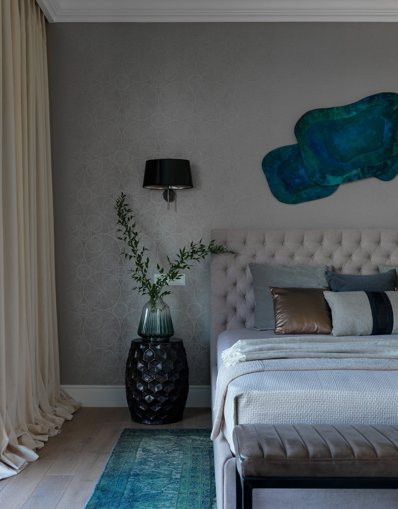 Фотография: Спальня в стиле Современный, Лофт, Эклектика, Дом, Проект недели, 4 и больше, Более 90 метров, #эксклюзивныепроекты, Наталья Наумова, Коломна – фото на INMYROOM