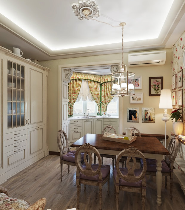 Фото из портфолио Дизайн Квартиры 49м2 с учетом законов Васту – фотографии дизайна интерьеров на INMYROOM