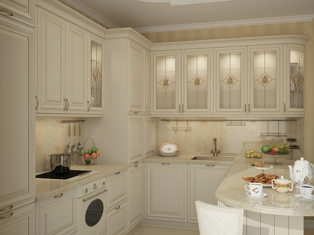 Фотография: Кухня и столовая в стиле Классический, Квартира, Дома и квартиры, Москва – фото на INMYROOM