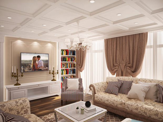 Фото из портфолио Уютная гостиная – фотографии дизайна интерьеров на INMYROOM
