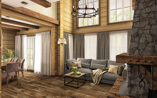 Фото из портфолио Дом в Московской области – фотографии дизайна интерьеров на INMYROOM