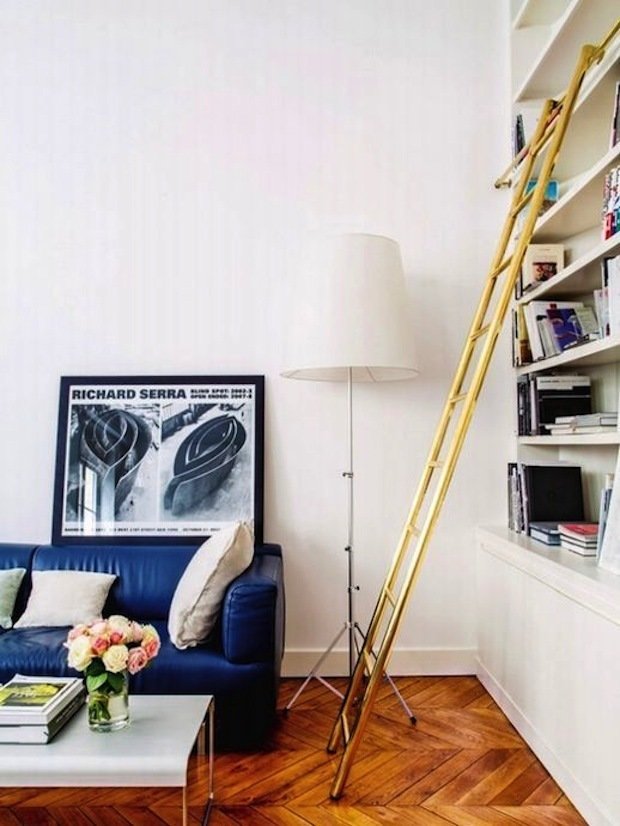 Фотография: Гостиная в стиле Скандинавский, Декор интерьера, Декор дома, Библиотека – фото на INMYROOM