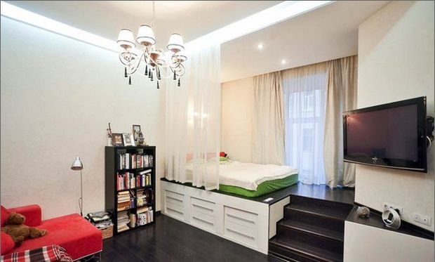 Фотография: Ванная в стиле Современный, Декор интерьера, Малогабаритная квартира, Квартира, Студия – фото на INMYROOM