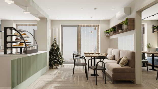 Фото из портфолио Дизайн кафе в Уфе – фотографии дизайна интерьеров на INMYROOM