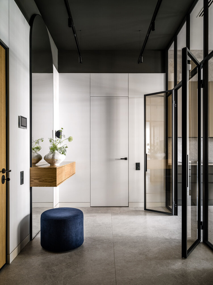 Фотография: Прихожая в стиле Современный, Лофт, Квартира, Проект недели, Москва, Кирпичный дом, 3 комнаты, Более 90 метров, Сергей Клочков, #эксклюзивныепроекты, Dinamika Architects – фото на INMYROOM Фотография: Прихожая в стиле Современный, Лофт, Квартира, Проект недели, Москва, Кирпичный дом, 3 комнаты, Более 90 метров, Сергей Клочков, #эксклюзивныепроекты, Dinamika Architects – фото на INMYROOM