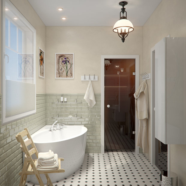 Фото из портфолио "Ванная со вкусом" – фотографии дизайна интерьеров на INMYROOM