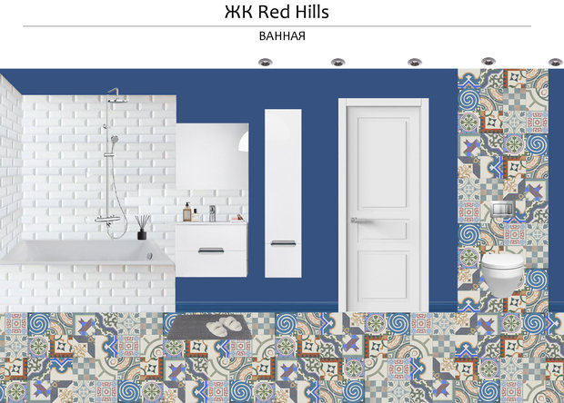 Фото из портфолио ЖК Red Hills (2019) – фотографии дизайна интерьеров на INMYROOM