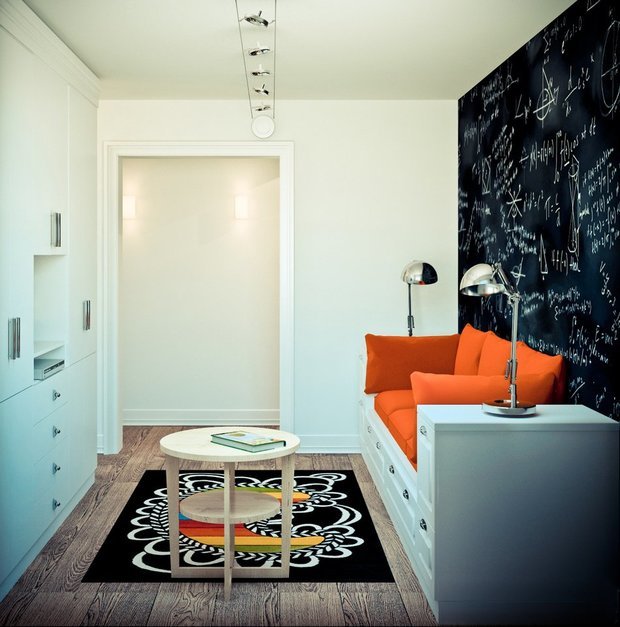 Фотография: Гостиная в стиле Лофт, Архитектура, Планировки, Аксессуары, Декор, Мебель и свет, Гид – фото на INMYROOM