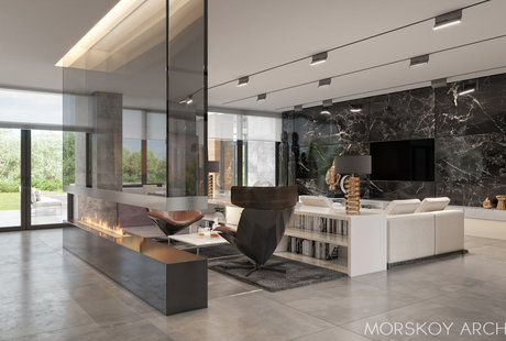 Интерьер жилого дома 600 m²