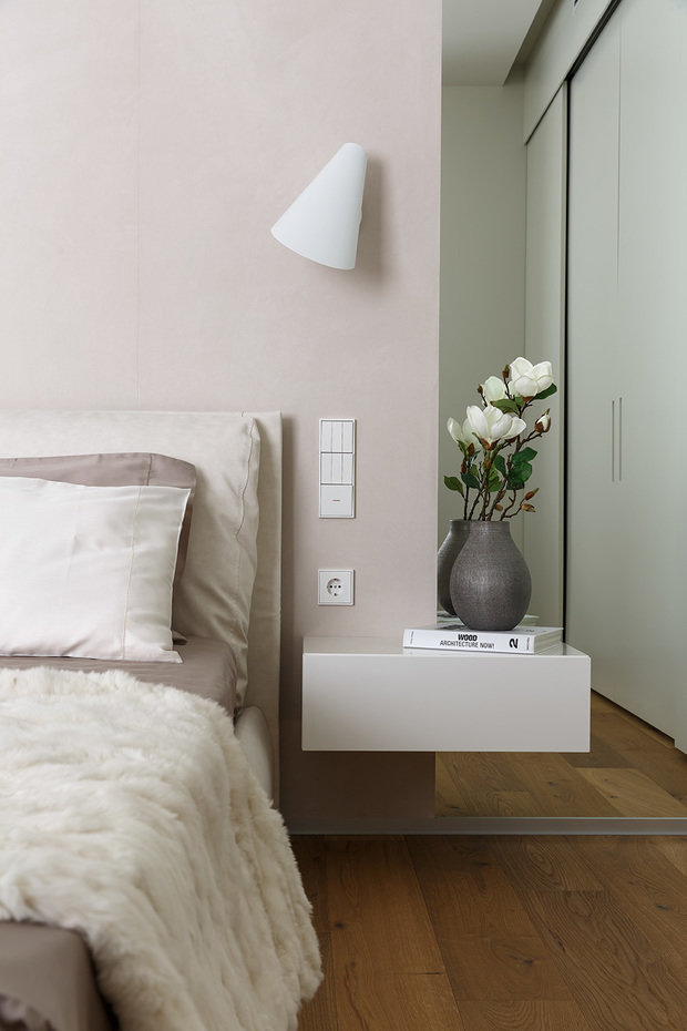 Фотография: Спальня в стиле Современный, Минимализм, Квартира, Проект недели, Санкт-Петербург, 2 комнаты, Более 90 метров, Background studio – фото на INMYROOM