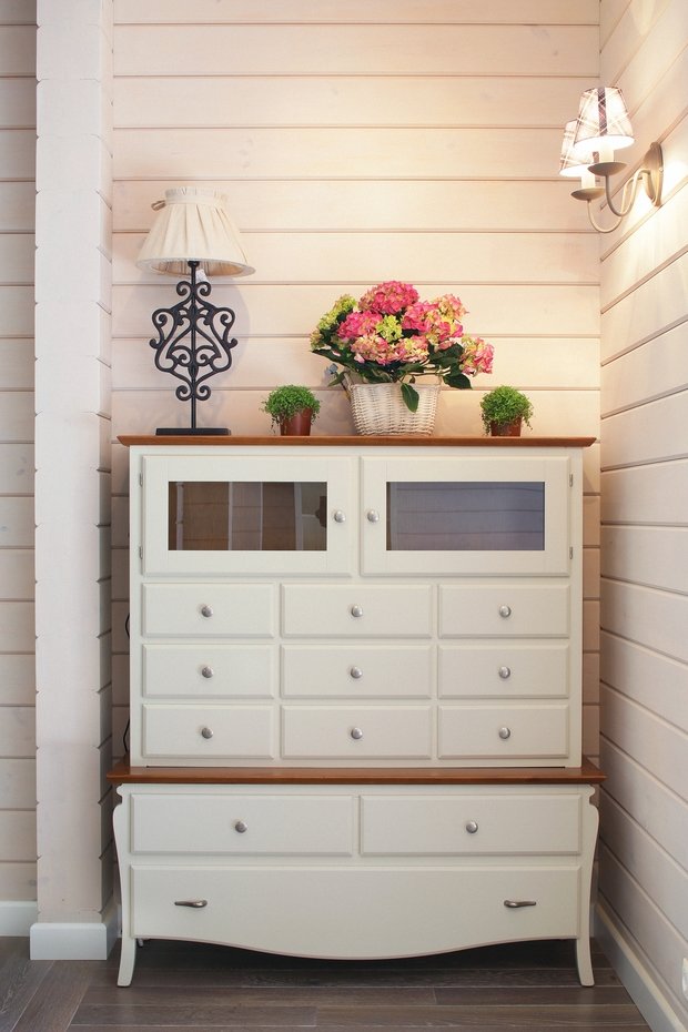 Фотография: Мебель и свет в стиле Прованс и Кантри, Дом, Проект недели, Московская область, дом из клееного бруса, Палекс Дизайн – фото на INMYROOM