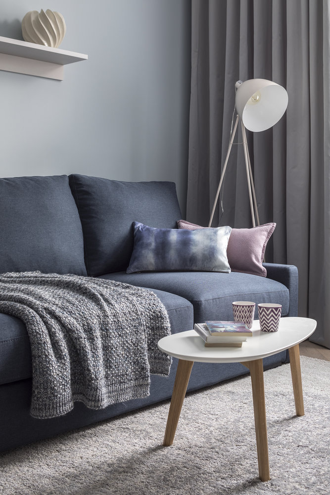 Фотография: Гостиная в стиле Современный, Квартира, Проект недели, Москва, Сталинка, 2 комнаты, 40-60 метров, Карина Задвина, Porte Rouge – фото на INMYROOM