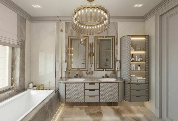 Фото из портфолио Дом 281,5 м² в КП Руза Фэмили: светлый интерьер для светлой семьи – фотографии дизайна интерьеров на INMYROOM