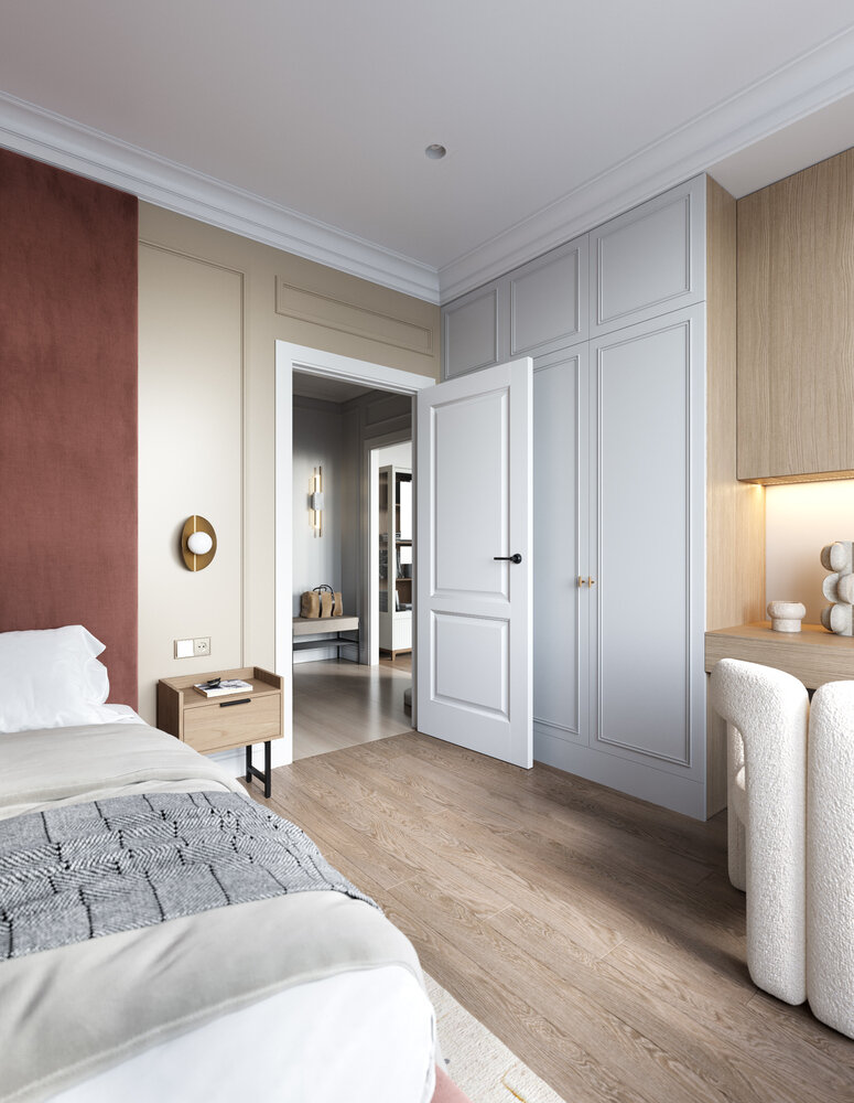 Фотография: Спальня в стиле Современный, Квартира, Проект недели, Санкт-Петербург, 4 и больше, Более 90 метров, Олег Минц, MINTS INTERIORS – фото на INMYROOM Фотография: Спальня в стиле Современный, Квартира, Проект недели, Санкт-Петербург, 4 и больше, Более 90 метров, Олег Минц, MINTS INTERIORS – фото на INMYROOM