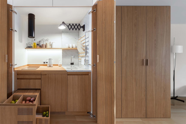 Фотография: Кухня и столовая в стиле Минимализм, Эко, Малогабаритная квартира, Советы – фото на INMYROOM