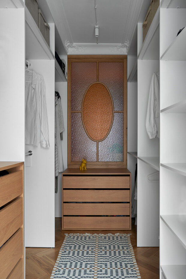 Фотография: Гардеробная в стиле Современный, Эклектика, Квартира, Проект дня, Беларусь, Минск, 2 комнаты, 60-90 метров, Анжелика Макаревич – фото на INMYROOM