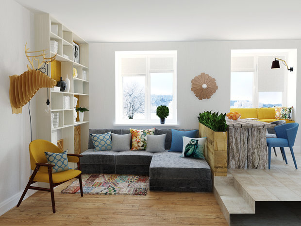 Фото из портфолио 2х комн. квартира – фотографии дизайна интерьеров на INMYROOM