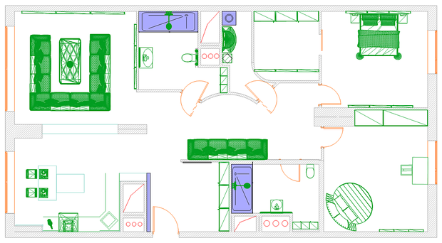 Фотография: Планировки в стиле , Эклектика, Квартира, Дома и квартиры, Минимализм – фото на INMYROOM
