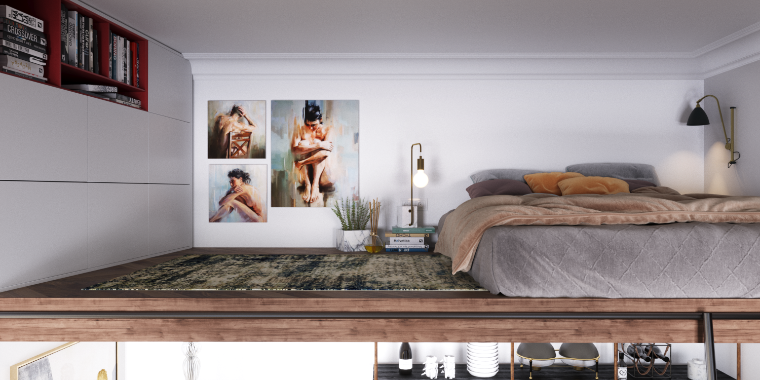 Фотография: Спальня в стиле Современный, Эклектика, Малогабаритная квартира, Квартира, Студия, Проект дня, Москва, до 40 метров, Монолитно-кирпичный, Анастасия Шабельская – фото на INMYROOM Фотография: Спальня в стиле Современный, Эклектика, Малогабаритная квартира, Квартира, Студия, Проект дня, Москва, до 40 метров, Монолитно-кирпичный, Анастасия Шабельская – фото на INMYROOM