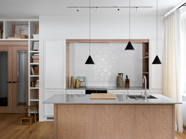 Фотография: Кухня и столовая в стиле Современный, Эко, Квартира, Проект недели, Москва, Сталинка, 2 комнаты, 60-90 метров, Анастасия Рыкова, S-Style – фото на INMYROOM