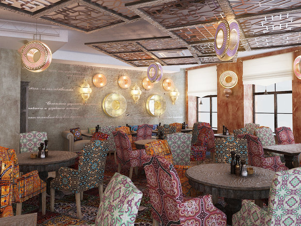 Фото из портфолио Ресторан индийской кухни – фотографии дизайна интерьеров на INMYROOM