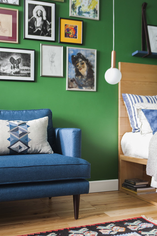 Фотография: Гостиная в стиле Скандинавский, Современный, Малогабаритная квартира, Квартира, Студия, Проект недели, Москва, Юрий Гришко, Юлия Веселова, до 40 метров – фото на INMYROOM