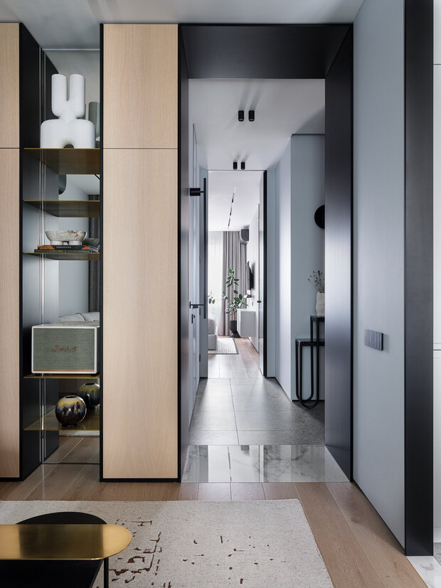 Фотография: Прихожая в стиле Современный, Квартира, Проект дня, Москва, 2 комнаты, 60-90 метров, Светлана Миронова, Posh Interiors – фото на INMYROOM