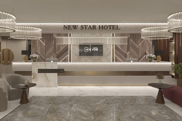 Фото из портфолио NEW STAR HOTEL. Reception – фотографии дизайна интерьеров на INMYROOM