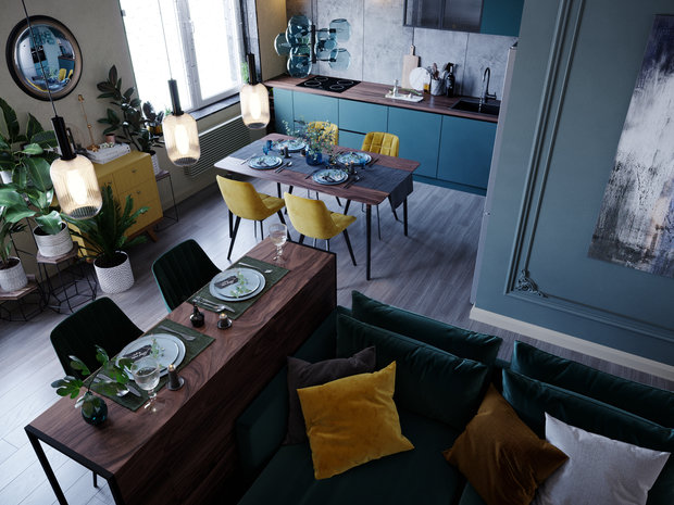 Фото из портфолио  Apartment «Summer garden»  – фотографии дизайна интерьеров на INMYROOM