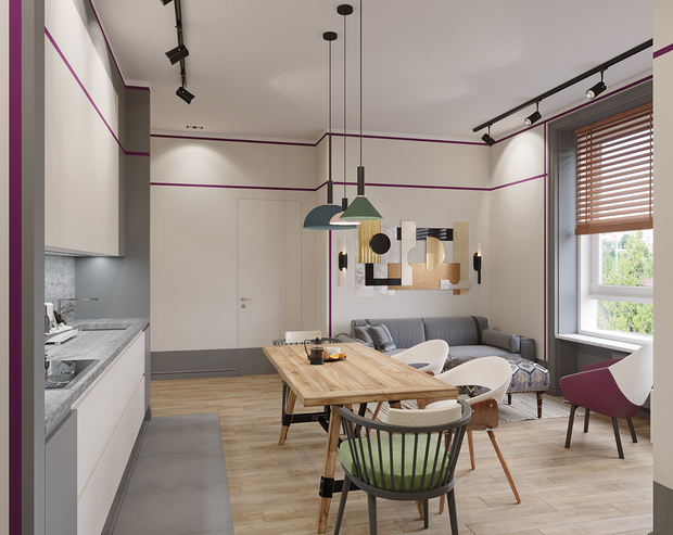 Фото из портфолио Проект квартиры в ЖК "Символ" – фотографии дизайна интерьеров на INMYROOM