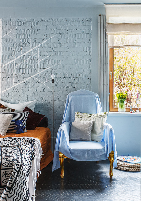 Фотография: в стиле , Эклектика, Квартира, Студия, Россия, Проект недели, Черный, Москва, Синий, Голубой, Герой InMyRoom, квартира дизайнера, Наталья Анахина, видео, Кирпичный дом, до 40 метров – фото на INMYROOM Фотография: в стиле , Эклектика, Квартира, Студия, Россия, Проект недели, Черный, Москва, Синий, Голубой, Герой InMyRoom, квартира дизайнера, Наталья Анахина, видео, Кирпичный дом, до 40 метров – фото на INMYROOM