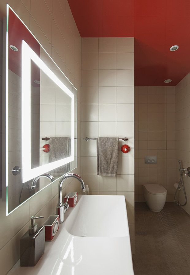 Фотография: Ванная в стиле Современный, Хай-тек, Скандинавский, Эклектика, Квартира, Проект недели – фото на INMYROOM