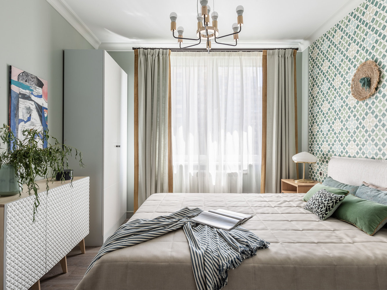 Фотография: Спальня в стиле Современный, Квартира, Проект недели, Москва, 3 комнаты, Евгения Лебедева – фото на INMYROOM Фотография: Спальня в стиле Современный, Квартира, Проект недели, Москва, 3 комнаты, Евгения Лебедева – фото на INMYROOM