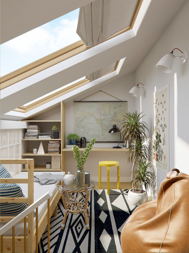 Фотография: Кабинет в стиле Скандинавский, Эко, Эклектика, Квартира, Проект недели, Красногорск, Московская область, 4 и больше, 60-90 метров, Маргарита Рассказова, КП «Этюд Фэмили Клаб» – фото на INMYROOM