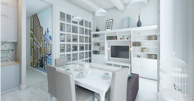 Фото из портфолио Апартаменты в TriBeCa – фотографии дизайна интерьеров на INMYROOM