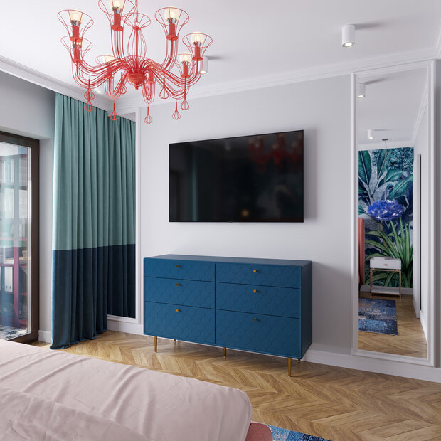 Фотография: Спальня в стиле Современный, Эклектика, Квартира, Проект недели, Самара, 3 комнаты, Более 90 метров, Айгуль Султанова – фото на INMYROOM