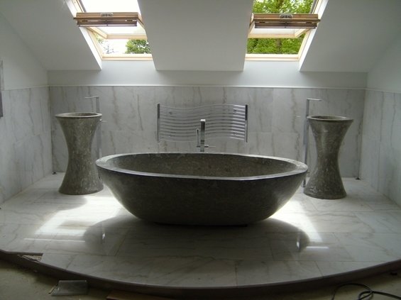 Фотография: Ванная в стиле Современный, Эко, Квартира, Дома и квартиры – фото на INMYROOM