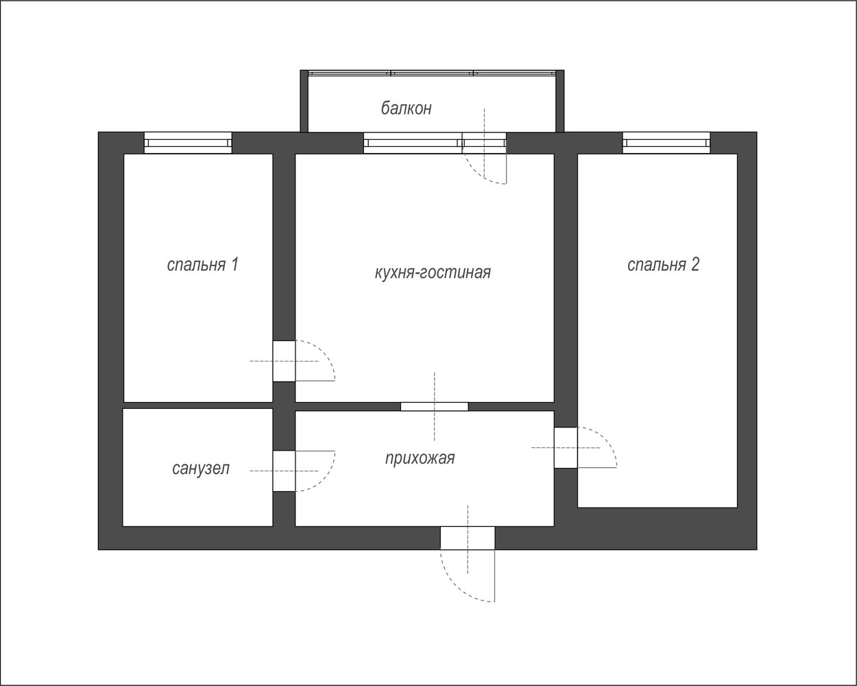 Обмерный план Обмерный план