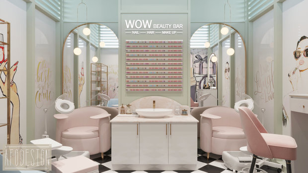 Фото из портфолио Wow Beauty Bar – фотографии дизайна интерьеров на INMYROOM