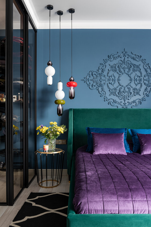 Фотография: Спальня в стиле Современный, Эклектика, Квартира, Проект недели, Москва, 4 и больше, Более 90 метров, Татьяна Бакланова – фото на INMYROOM