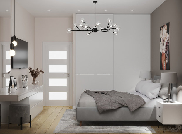 Фото из портфолио Спальня 13,4 м2 – фотографии дизайна интерьеров на INMYROOM