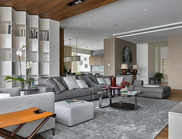 Фото из портфолио Интерьер пентхауса на Рублёвском шоссе – фотографии дизайна интерьеров на INMYROOM