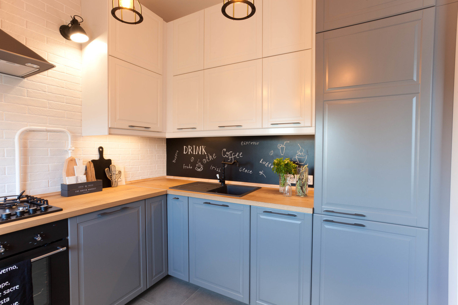 Фотография: Кухня и столовая в стиле Лофт, Скандинавский, Квартира, Проект недели, Москва, Сталинка, 2 комнаты, 40-60 метров, Анна Сухая – фото на INMYROOM